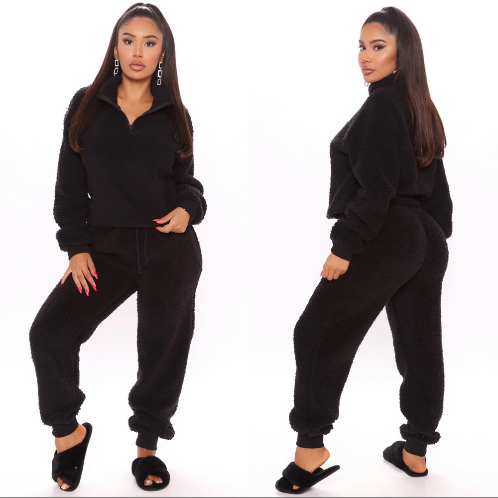 Fashion Nova Cuddle Time Cozy Pant Set